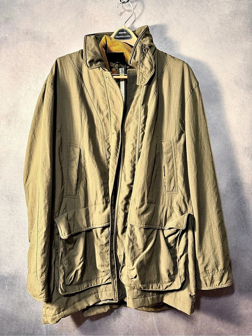 Beretta Open Air Spint Field Jacket Plaid Lining Size 50 Mens XL
